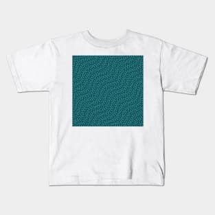 Waves Turing Pattern (Green) Kids T-Shirt